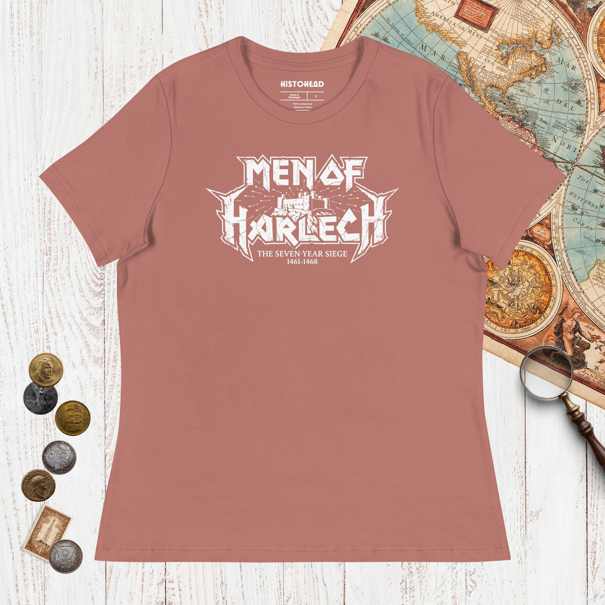 Mauve Men of Harlech - Women's Tee - history buff gift by HistoHead