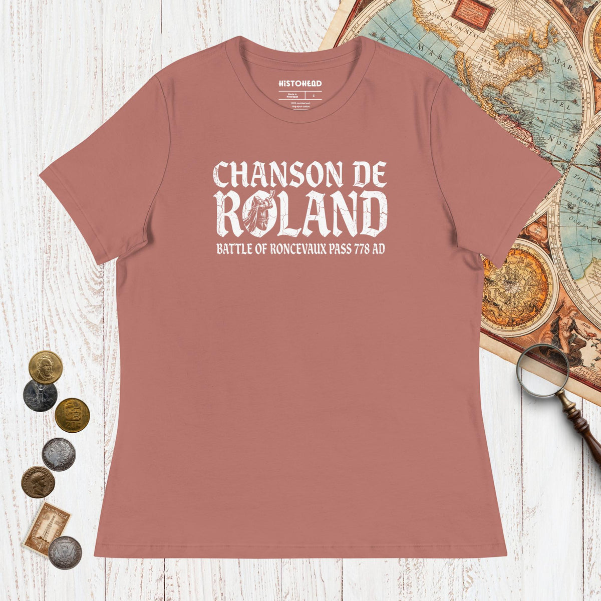 Mauve Chanson de Roland Battle of Roncevaux - Women's Tee - history buff gift by HistoHead