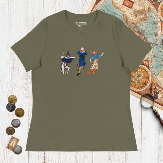 Military Green Medieval Fun Time - Women's Tee - history buff gift by HistoHead