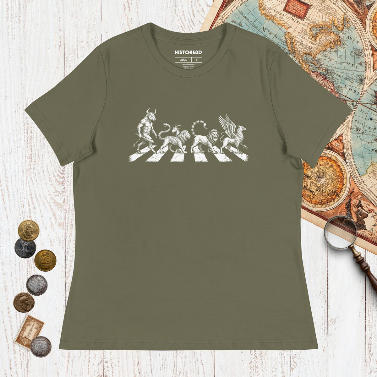 Military Green Beast Road - Women's Tee - history buff gift by HistoHead