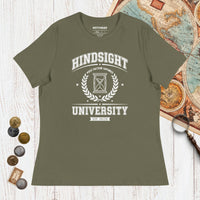 Military Green Hindsight University - Women's Tee - history buff gift by HistoHead