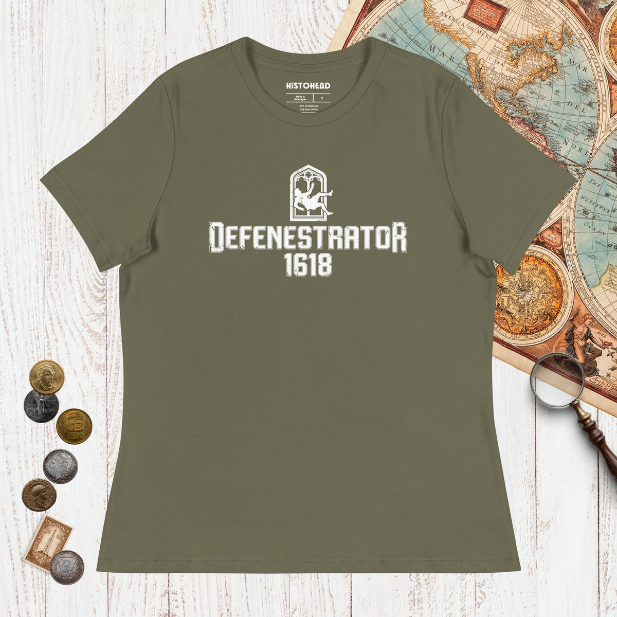 Military Green Defenestrator - Women's Tee - history buff gift by HistoHead
