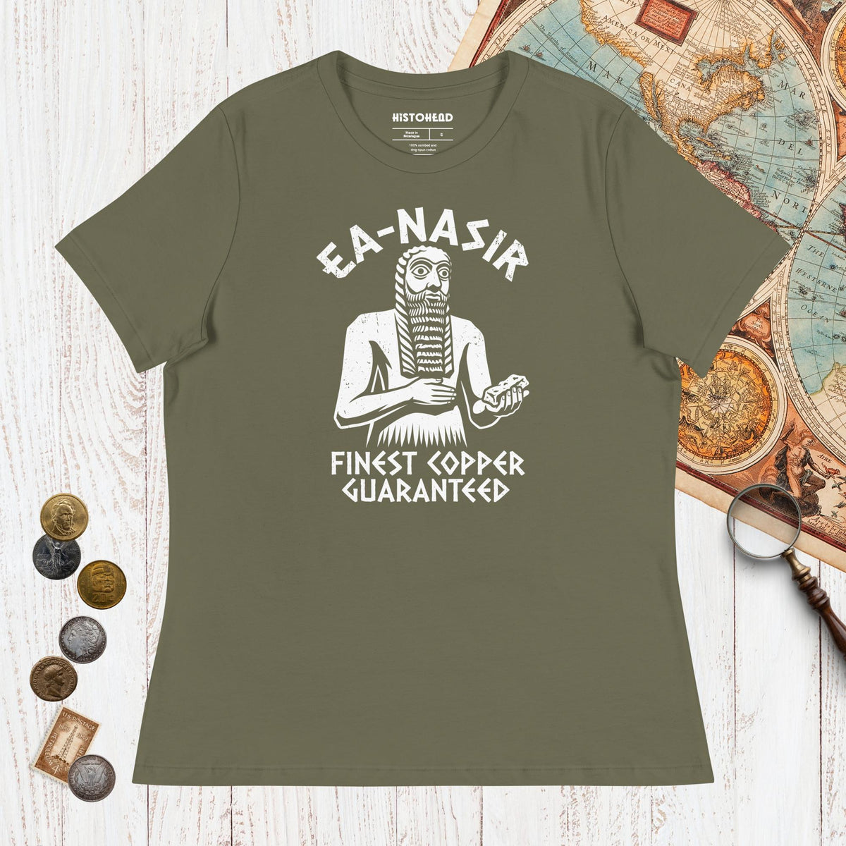 Military Green Ea-Nasir Finest Copper - Women's Tee - history buff gift by HistoHead