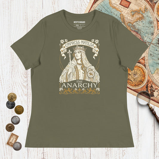 Military Green Empress Matilda The Anarchy - Women's Tee - history buff gift by HistoHead