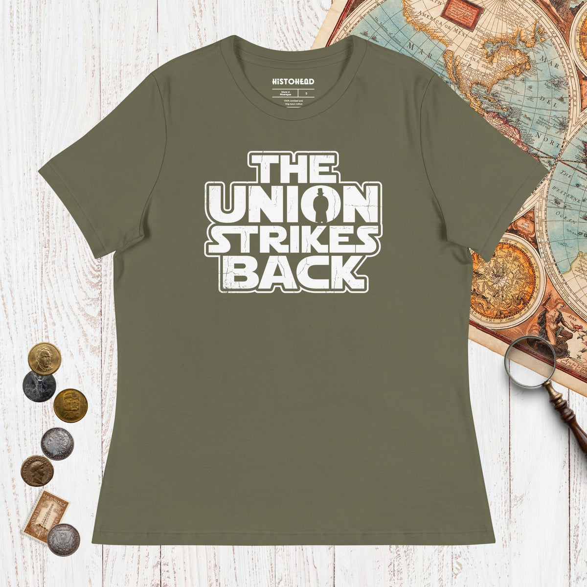 Military Green The Union Strikes Back - Women's Tee - history buff gift by HistoHead