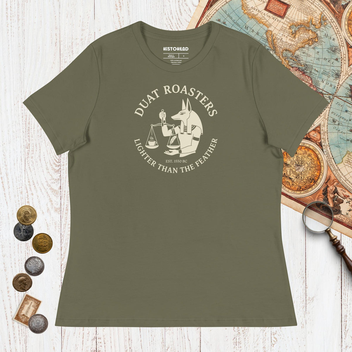 Military Green Duat Roasters - Women's Tee - history buff gift by HistoHead