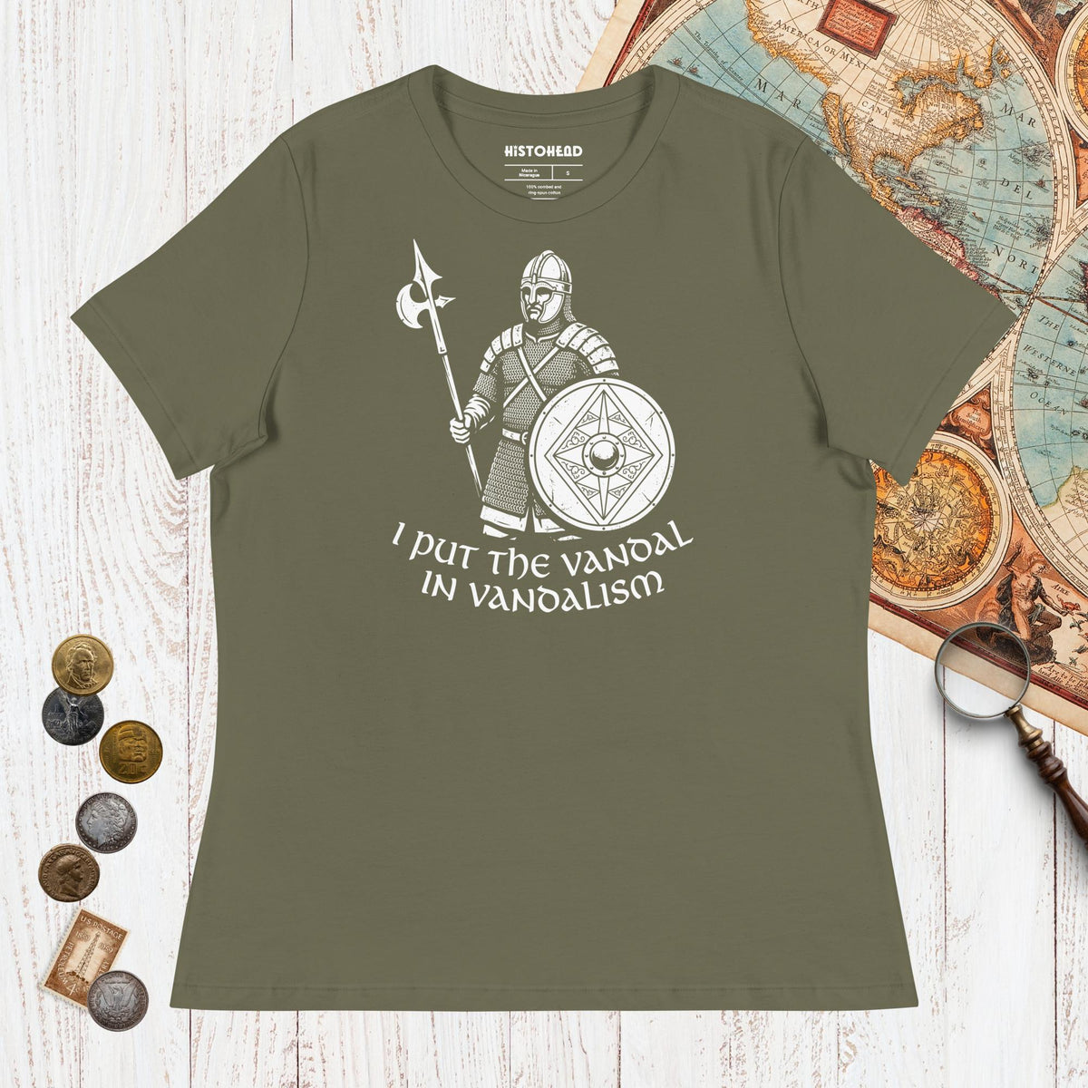 Military Green Vandal in Vandalism - Women's Tee - history buff gift by HistoHead