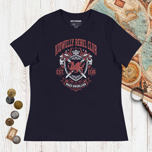 Navy Kidwelly Rebel Club Maes Gwenllian 1136 - Women's Tee - history buff gift by HistoHead