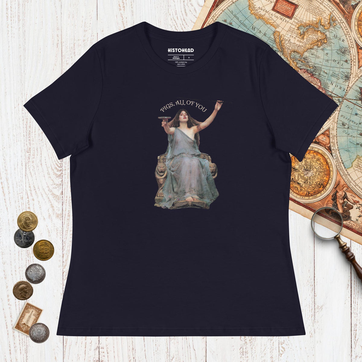 Navy Circe Pigs All of You - Women's Tee - history buff gift by HistoHead