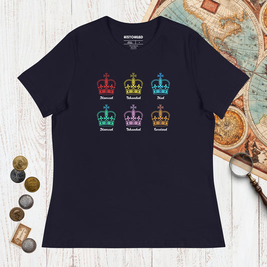 Navy Six Queens - Women's Tee - history buff gift by HistoHead