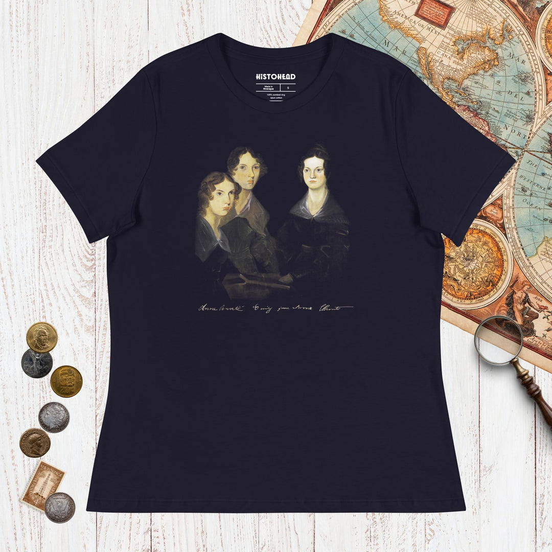 Navy The Brontë Sisters - Women's Tee - history buff gift by HistoHead