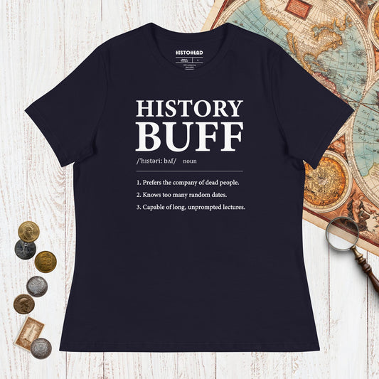 Navy History Buff Definition - Women's Tee - history buff gift by HistoHead