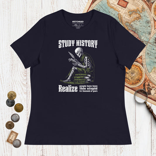 Navy Study History - Women's Tee - history buff gift by HistoHead