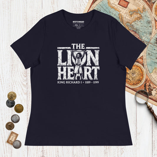 Navy Richard the Lionheart - Women's Tee - history buff gift by HistoHead