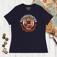 Navy Defenestration Prague Extreme Sports Club - Women's Tee - history buff gift by HistoHead