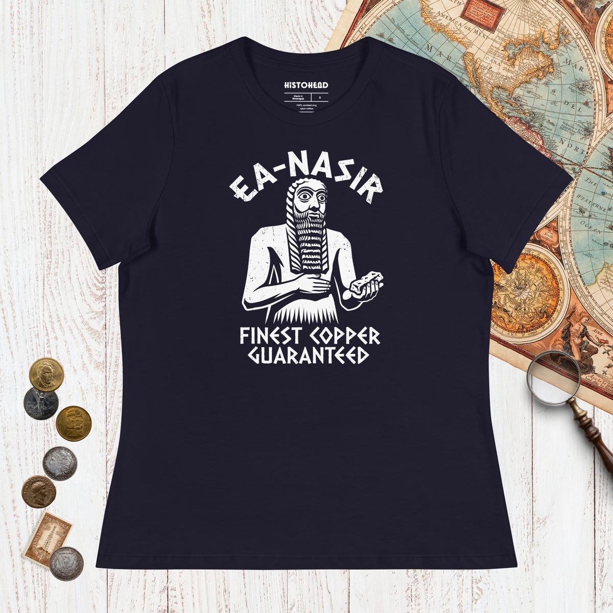 Navy Ea-Nasir Finest Copper - Women's Tee - history buff gift by HistoHead