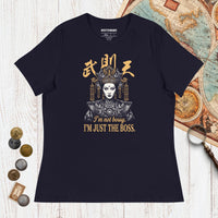 Navy Wu Zetian I'm Not Bossy - Women's Tee - history buff gift by HistoHead