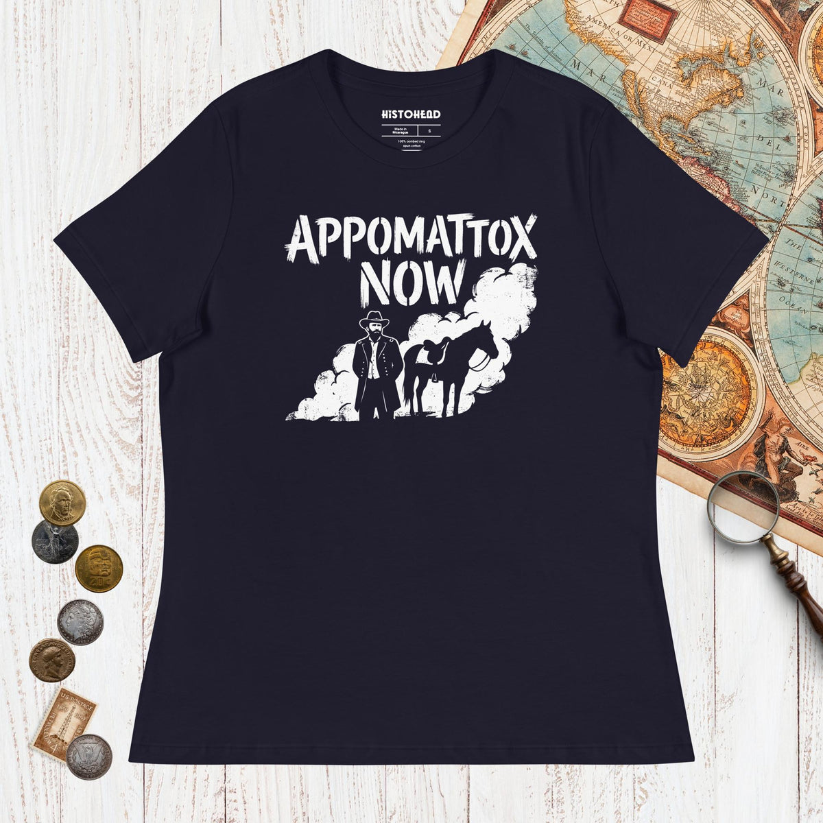 Navy Appomattox Now - Women's Tee - history buff gift by HistoHead