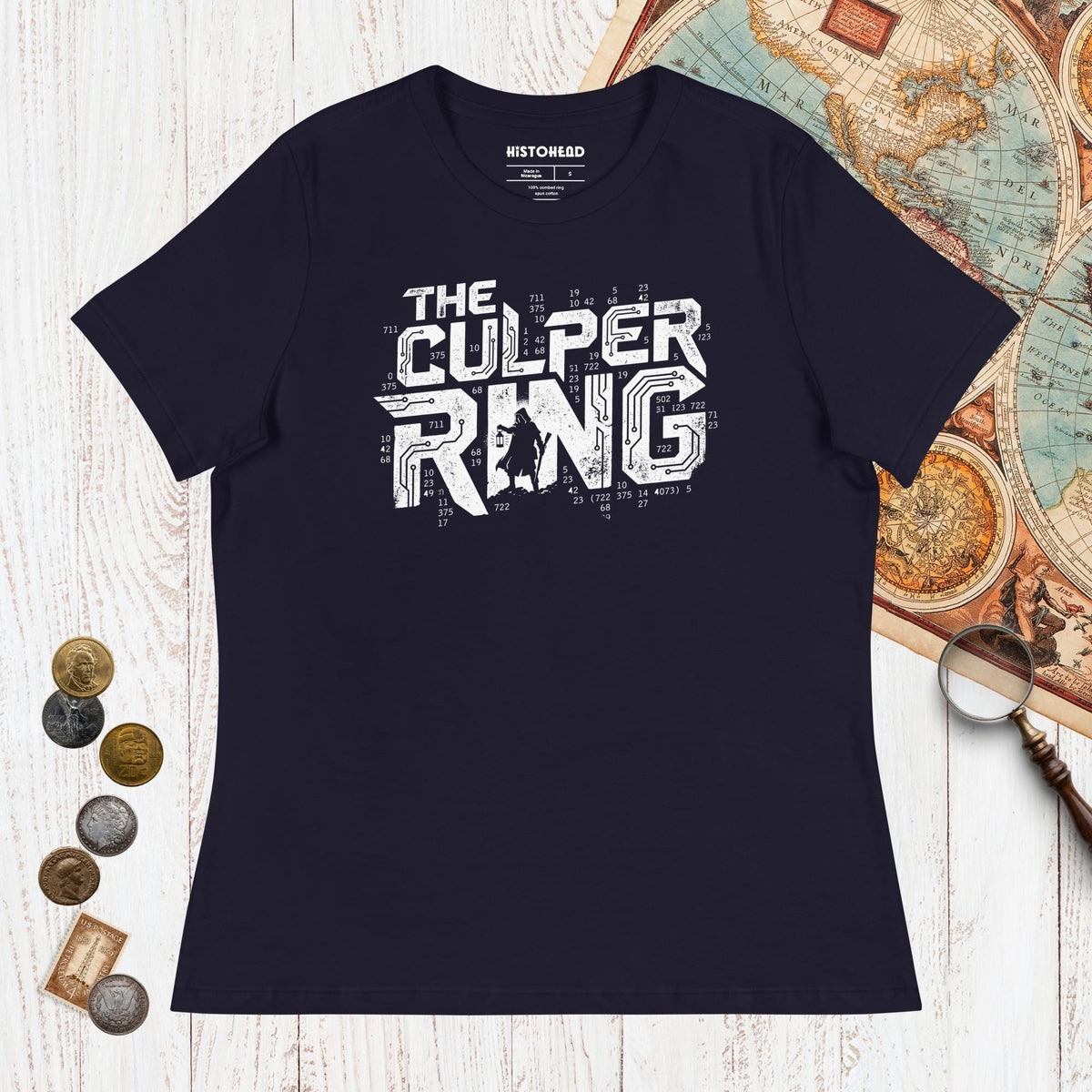Navy The Culper Ring - Women's Tee - history buff gift by HistoHead