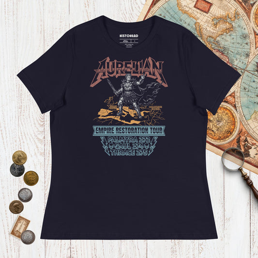 Navy Aurelian Empire Restoration Tour - Women's Tee - history buff gift by HistoHead