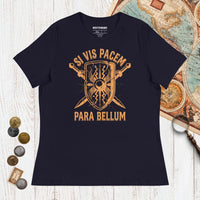 Navy Si Vis Pacem Para Bellum Scutum - Women's Tee - history buff gift by HistoHead