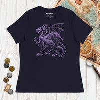 Navy Whitby Wyrm - Women's Tee - history buff gift by HistoHead