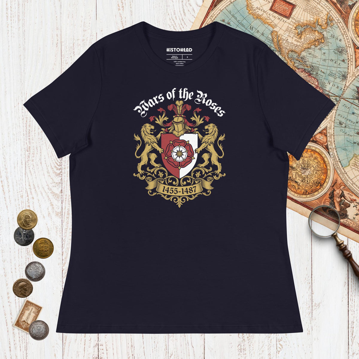 Navy Wars of the Roses - Women's Tee - history buff gift by HistoHead