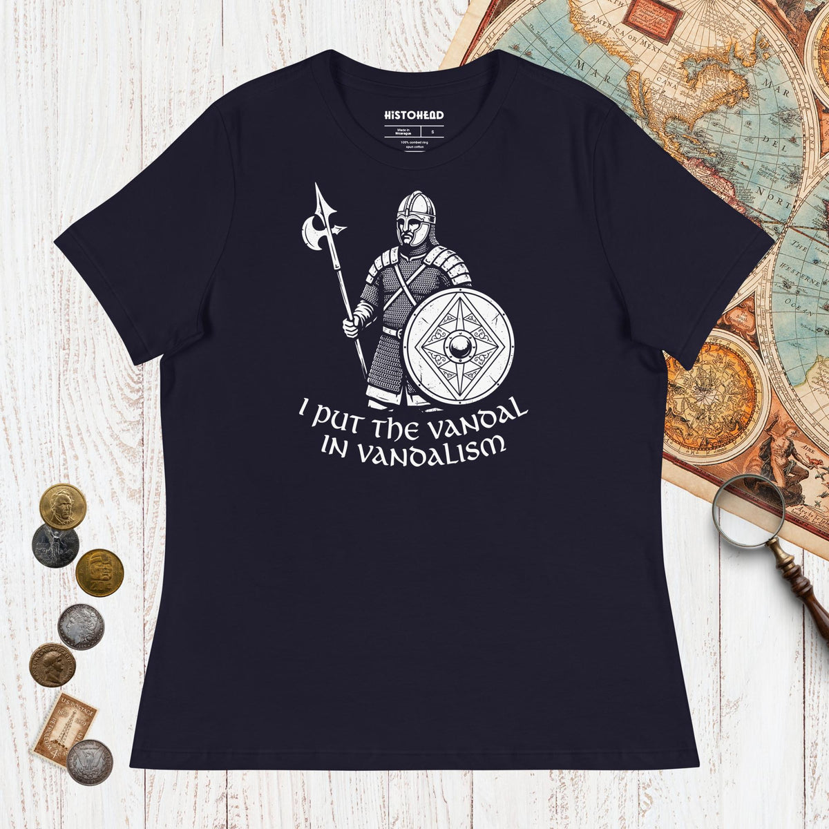 Navy Vandal in Vandalism - Women's Tee - history buff gift by HistoHead