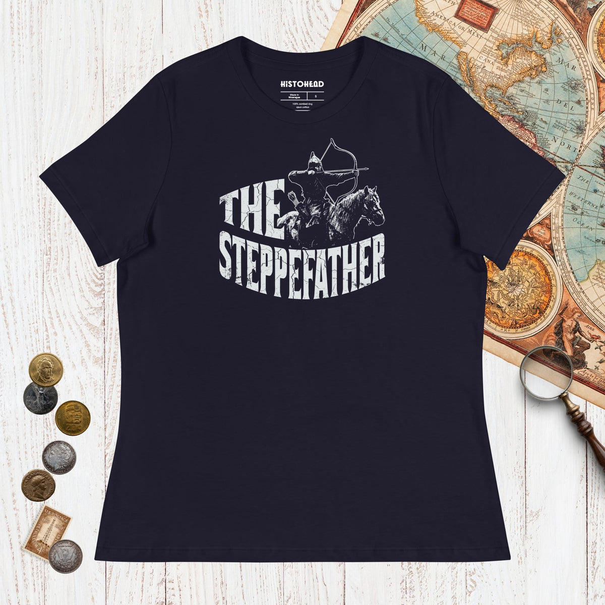 Navy The Steppefather - Women's Tee - history buff gift by HistoHead