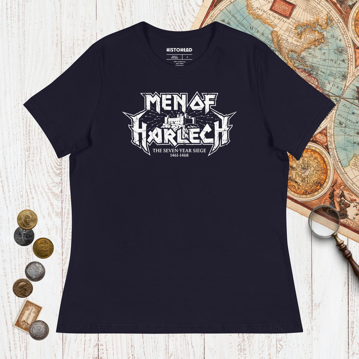 Navy Men of Harlech - Women's Tee - history buff gift by HistoHead