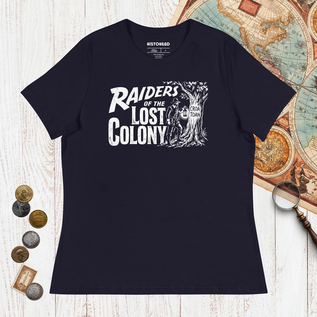 Navy Raiders of the Lost Colony - Women's Tee - history buff gift by HistoHead