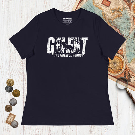 Navy Gelert The Faithful Hound - Women's Tee - history buff gift by HistoHead