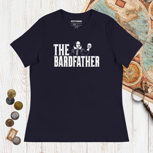 Navy Shakespeare The Bardfather - Women's Tee - history buff gift by HistoHead