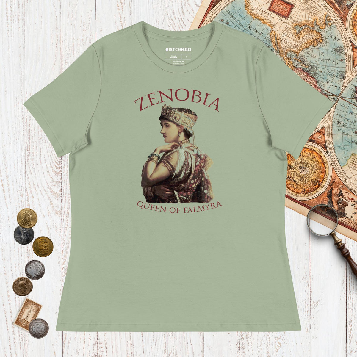 Sage Zenobia Queen of Palmyra - Women's Tee - history buff gift by HistoHead