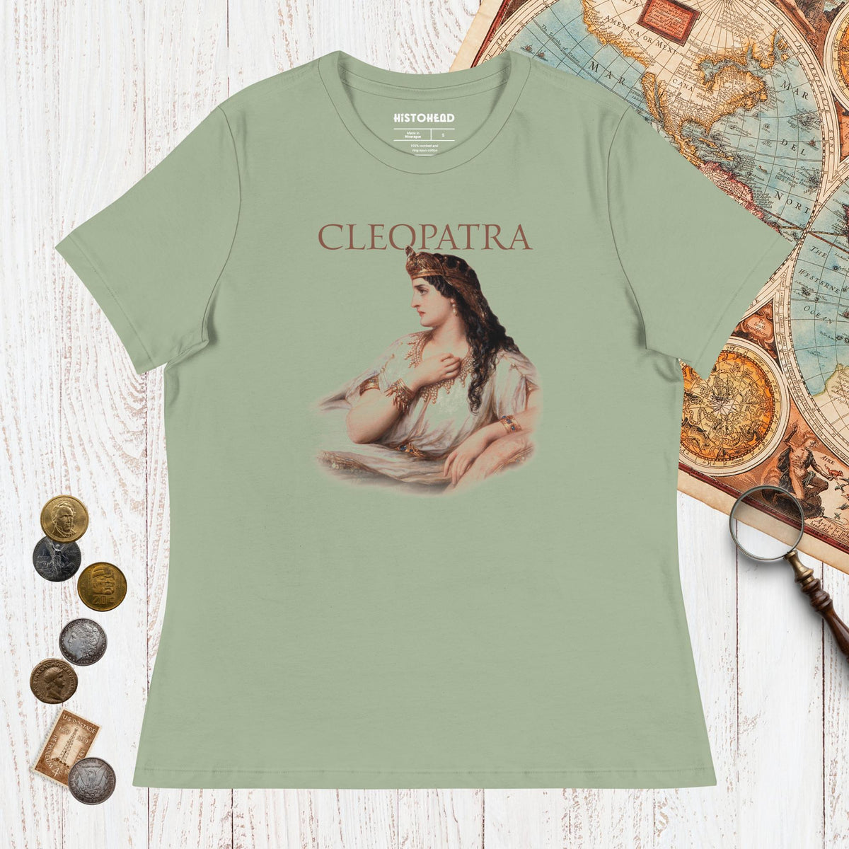 Sage Cleopatra Art - Women's Tee - history buff gift by HistoHead