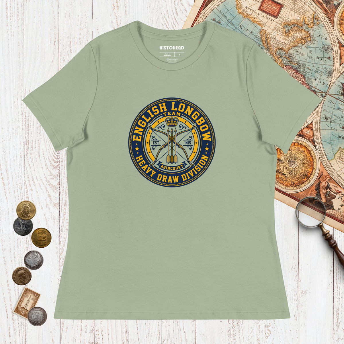 Sage English Longbow Heavy Draw Division - Women's Tee - history buff gift by HistoHead
