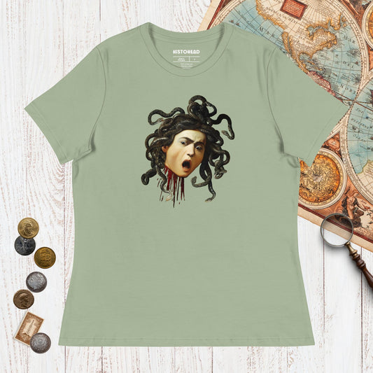 Sage Medusa by Caravaggio - Women's Tee - history buff gift by HistoHead