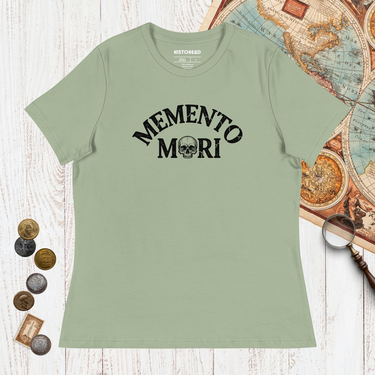 Sage Memento Mori - Women's Tee - history buff gift by HistoHead