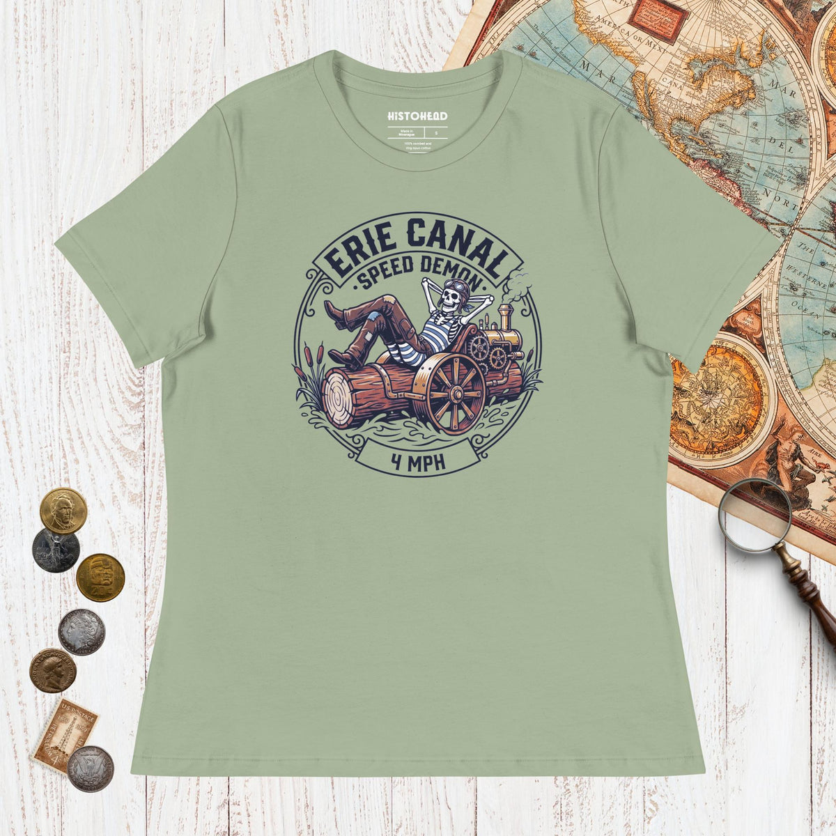 Sage Erie Canal Speed Demon - Women's Tee - history buff gift by HistoHead