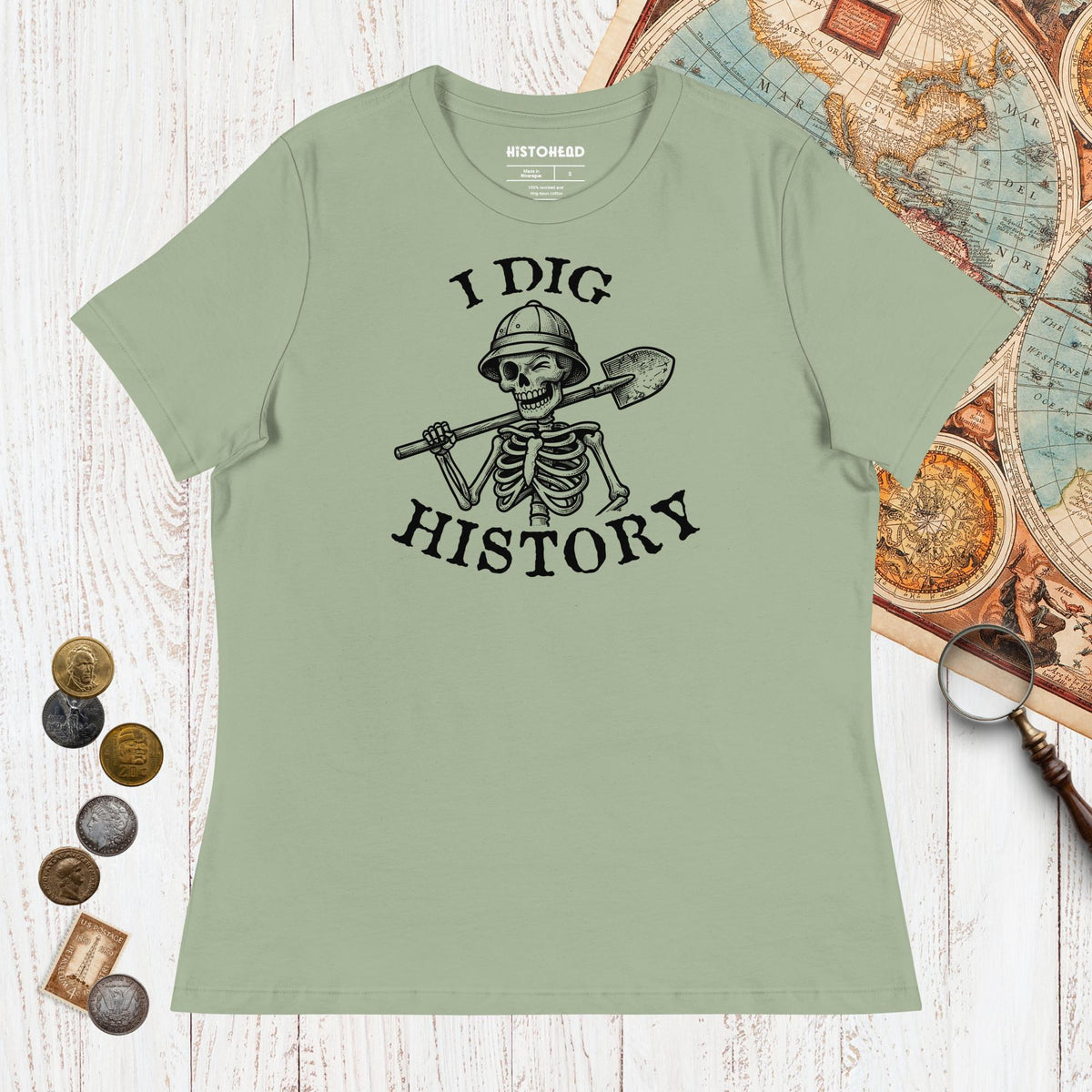 Sage I Dig History - Women's Tee - history buff gift by HistoHead
