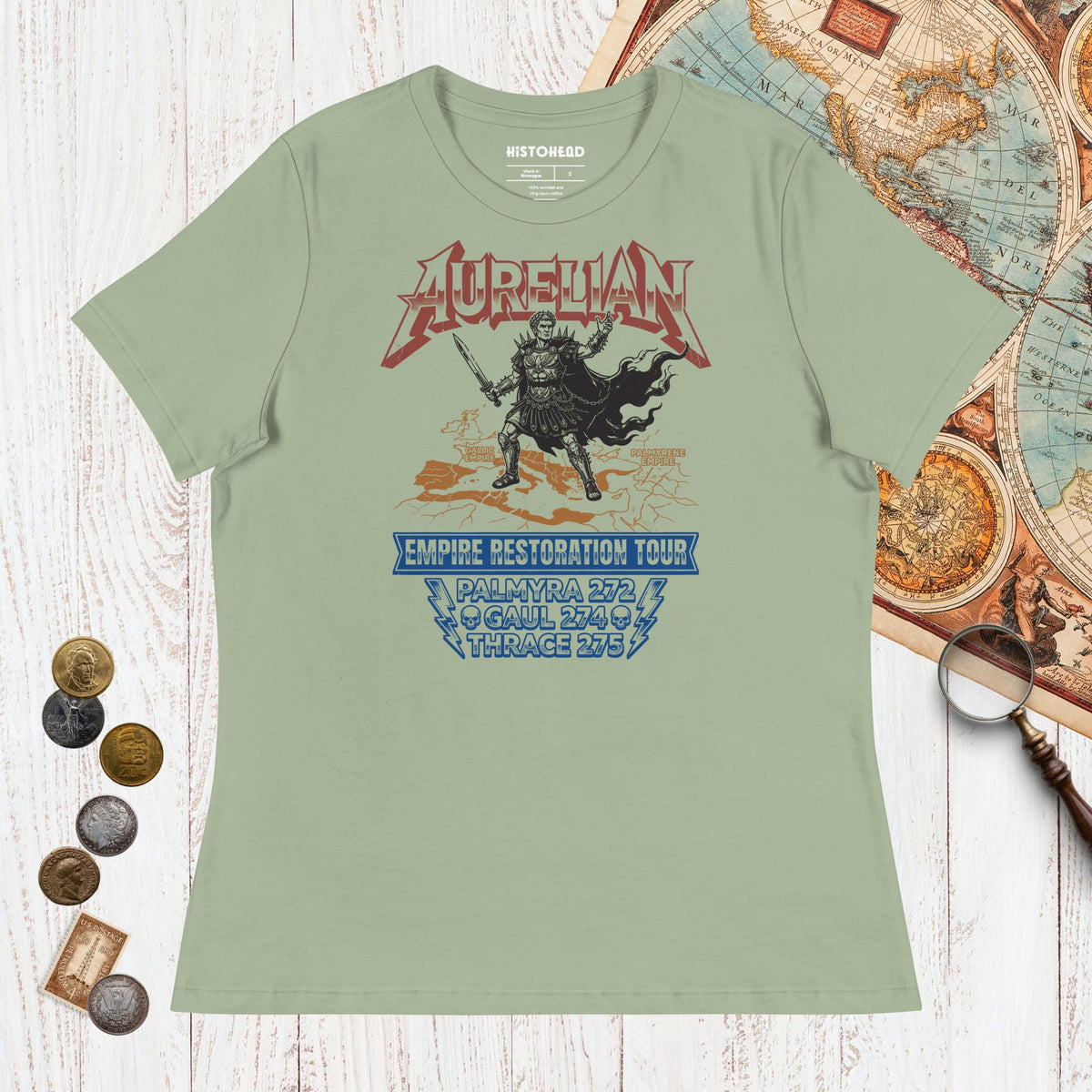 Sage Aurelian Empire Restoration Tour - Women's Tee - history buff gift by HistoHead
