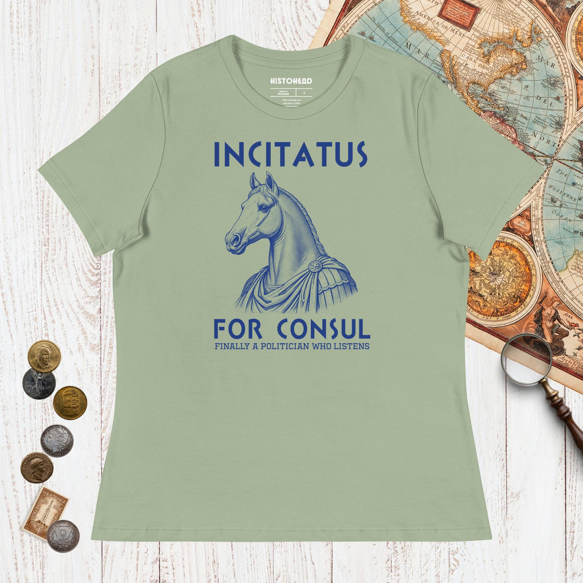 Sage Incitatus For Consul - Women's Tee - history buff gift by HistoHead