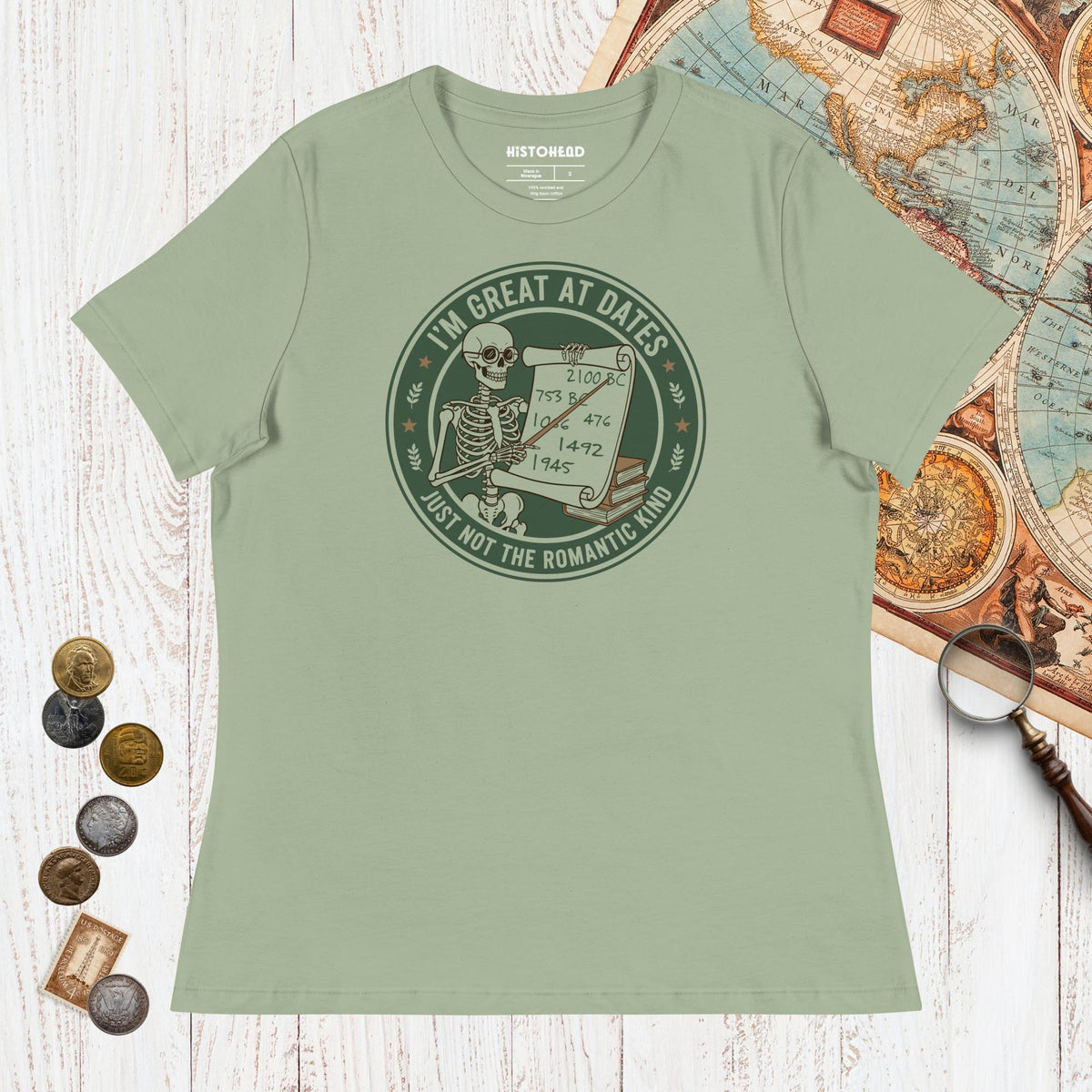 Sage Great At Dates - Women's Tee - history buff gift by HistoHead