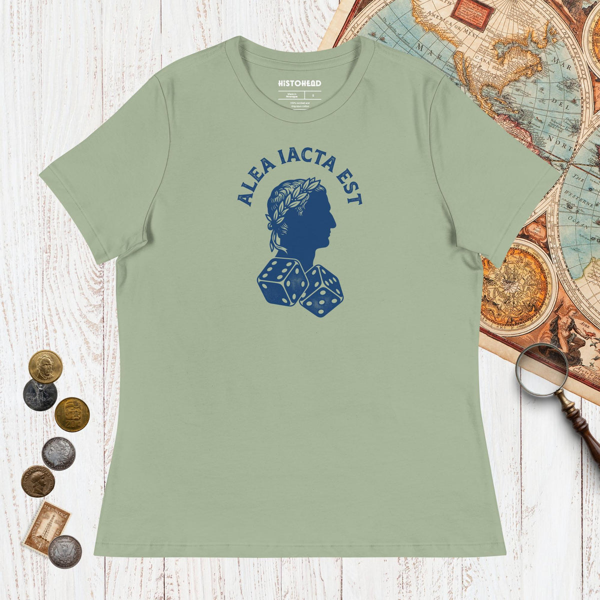 Sage Alea Iacta Est Caesar Quote - Women's Tee - history buff gift by HistoHead